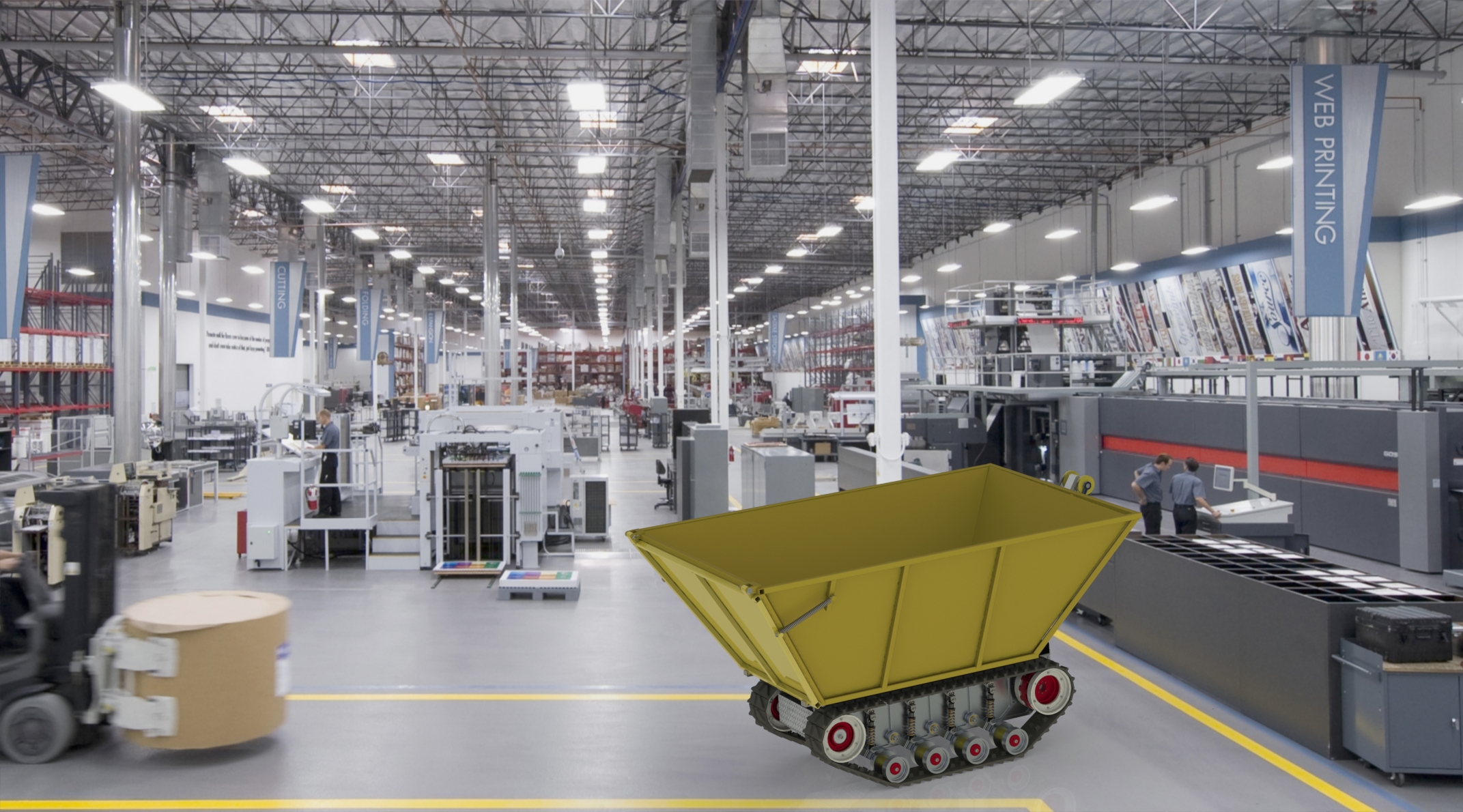 自动翻斗履带车